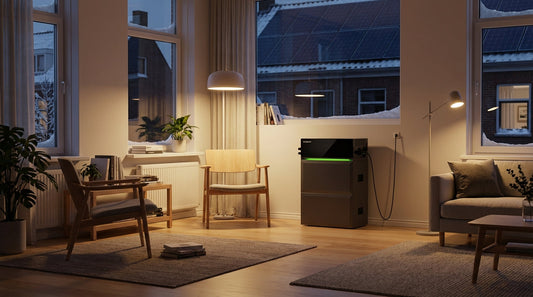 Elektrisch verwarmen met zonnepanelen en thuisbatterij in een Nederlands gezinshuis