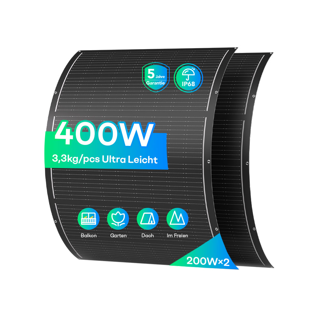 Sunpura Flexibles Solarmodul Set